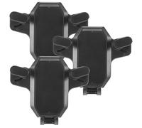 jojofuny Support de Téléphone pour Grille D'aération de Voiture, Lot de 3, Crochet Double Rotation Flexible, Fixation Stable Compatible Smartphone, Noir, Navigation et Streaming Voiture