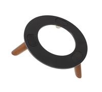 jojofuny Support D'enceinte en Bois Massif pour Bureau, Pieds Couleur Noyer, Plateau Noir, Angle Réglable pour Home Studio et Gaming - Support Compact pour Haut-Parleur PC et Monitoring,