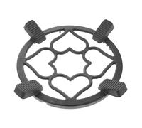 jojofuny Support en Fonte Antidérapant pour Wok et Casseroles Anneau Cœur Robuste pour Cuisinière à Gaz Grille de Protection Coupe-Vent pour Cuisson Extérieure et Maison Accessoire la
