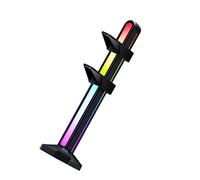 jojofuny Support Gpu Ajustable Argb pour PC Boîtier, Accessoires Informatiques, Cadre de Carte Graphique Antidérapant, Usage Bureautique, Compatible Composants Internes, Couleur Noire