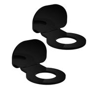 jojofuny Support Mural Acrylique Noir pour Balle de Golf 2 Pièces, Réglable | Installation Facile, Construction Robuste, Polyvalence Multisport, pour Entraînement D’équipe ou Pratique Individuelle