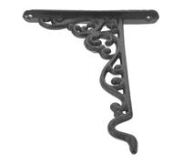 jojofuny Support Mural Fonte pour Pot de Fleurs Suspendu Crochet Fer Forgé Noir Style Rétro Européen Porte-plante Polyvalent pour Balcon Jardin et Terrasse Installation Facile avec Vis et