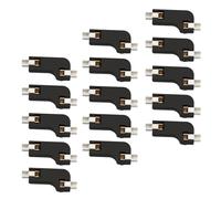 jojofuny Support PCB Professionnel pour Échange Rapide de Switchs Clavier Double Pince Prise à Chaud 20 Pièces en Abs Noir pour Clavier Mécanique