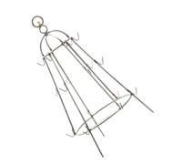 jojofuny Support Suspendu pour Barbecue en Acier Inoxydable Petit Modèle avec Crochets Étagère Antiadhésive Multifonction pour Griller Viandes et Légumes Accessoire Pratique pour