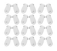 jojofuny Supports Ovales pour Boucles D'oreilles à Levier Français, 40 Pièces en Métal Argenté, Accessoires pour Fabrication de Bijoux Diy, Fermoirs Plats Solide pour Crochets de Boucles