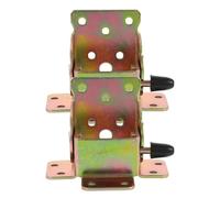 jojofuny Supports Pliables 2 Pièces Charnières Pliante Autobloquante pour Table Extérieur Pliante et Pieds de Table en Bois Montage Facile