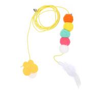 jojofuny Suspendu Réglable Balançoire Cartoon Insecte en Corde et Polyester Plume pour Chat pour Exercice Aérobie et Détente Intérieure