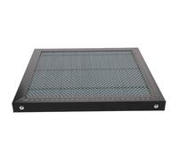 jojofuny Table de Travail Alvéolée 30 X 30 Cm en Fer pour Machine à Graver - Plateau Nid D’Abeille pour Gravure Métal, Bois et Papier - Accessoire Stable Dissipation Thermique Optimale