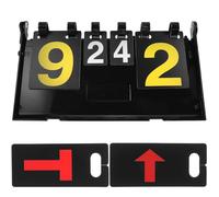 jojofuny Tableau de Score Portable Double Face en PVC Noir pour Arbitres | Léger, Bords Lisses et Texture Soignée, Usage en Événements Sportifs et Cours D'éducation Physique