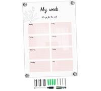jojofuny Tableau Mémo Transparent Acrylique Tableau Affichage Suspendu Pratique pour Étudiants et Effaçable et Réutilisable pour Notes et Messages