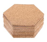 jojofuny Tableaux en Liège Autocollants Hexagonaux Lot de 10, Panneaux Muraux Isolants 100X100X2 MM, Tableau d'Affichage pour Maison et Espace de Travail