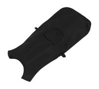 jojofuny Tablier de Coiffure en Polyester Double Face sans Manches Noir avec Compartiments, Protection pour Vêtements et Peau, pour Salons de Coiffure et Teinture des Cheveux