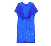 jojofuny Tablier de Travail Unisexe Imperméable à L'huile à Manches Longues, Vêtement de Protection Industriel Épais, Taille S, Bleu Transparent, Adapté aux Travaux Pénibles en Abattoir