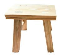 jojofuny Tabouret Bois Massif pour Garçon Fille Banc Long Rétro pour Garçon Fille et Tout-Petits Marchepied Pratique Antidérapant pour Salle de Bain et Chaussures Assise Solide et Facile à
