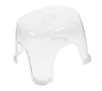jojofuny Tabouret de Antidérapant Transparent en PP Grand Format 30X26X27 CM Repose-Pieds Ergonomique pour Salle de Bain Marchepied Polyvalent pour Se Raser et Se Baigner
