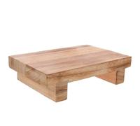 jojofuny Tabouret en Bois de Paulownia Antidérapant, Petit Repose-Pieds Multifonction pour Bureau et Maison, Marchepied Compact et Léger pour Personnes Âgées, Usage Intérieur et Extérieur