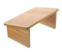 jojofuny Tabouret en Bois de Sapin Naturel, Repose-Pieds Surélevé Antidérapant, Marchepied Ergonomique pour Bureau et Salle de Bain, Tabouret Stable pour Adultes, Support Confortable Pieds