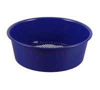 jojofuny Tamis de Jardin Rond en Métal Bleu 36 MM Maille Fine Passoire à Terre Manuelle Tamis à Sol pour Filtrage Terreau et Compost Outil Jardinage Polyvalent pour Potager et