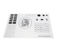 jojofuny Tapis de Manucure en Silicone pour Ongles Acryliques, Gabarit Pratique pour Application, Enseigne Plusieurs Compétences, pour L'entraînement la Pose D'ongles