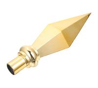 jojofuny Tête de Mât de Drapeau en Alliage d'Aluminium Doré Décoration pour Mât Intérieur Accessoire Solide et Résistant pour Salle de Conférence et Événement Festif