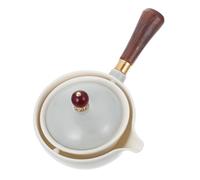 jojofuny Théière Céramique à Poignée Latérale Bouilloire Résistante Chaleur pour Maison et Restaurant Tisanière Élégante pour Infusion de Thé et Fruits