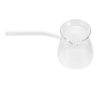 jojofuny Théière en Verre Transparent 450 Ml Poignée Solide Résistante à Haute Température Bouilloire à Thé et Lait pour Maison Infusion Café Tisane et Thé Glacé