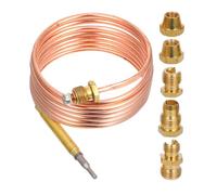 jojofuny Thermocouple de Température 1500 MM Capteur pour Four Barbecue et Chauffage de Terrasse Kit de Thermocouple Gaz Adaptateur pour Cheminée et Cuisinière