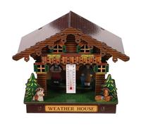 jojofuny Thermomètre Mural Intérieur et Extérieur Multifonction avec Baromètre et Hygromètre Capteurs de Précision Design Vertical pour Terrasse et Jardin Surveillance Météo Complète