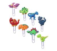 jojofuny Trombones Dinosaures En Pvc Petits Trombones De Bureau Pinces De Marquage Pour Mémo Photo Note Aléatoire