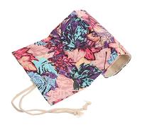 jojofuny Trousse à Crayons Toile à Enrouler Compartiments Capacité pour Crayons de Couleur et Stylos Organisateur Pratique pour Étudiants et Artistes