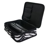 jojofuny Trousse à Outils de Coiffure Multifonction Paquet de Coiffeur Léger Compartiments Spacieux Étui Portable pour Tondeuses et Accessoires Rangement Facile à Nettoyer Paquet de