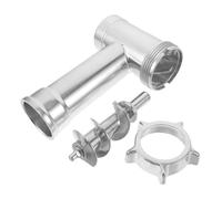 jojofuny Tube D'alimentation pour Hachoir à Viande Électrique en Alliage D'aluminium Accessoire Robuste Facile à Nettoyer Transformation Viande à Domicile