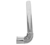 jojofuny Tuyau Évacuation Acier Inoxydable pour Poêle à Bois Coude de Conduit de Cheminée Tube Métallique pour Chaudière et Chauffage Domestique