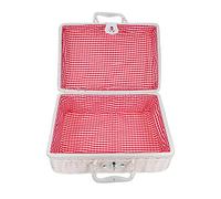 jojofuny Valise Rétro En Rotin Tissé À La Main Boîte De Rangement En Imitation Rotin Couleur
