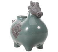 jojofuny Vase Chinois en Céramique de Cheval Vase Décoratif en Porcelaine pour Fleurs Séchées Base Stable Décoration Intérieure du Nouvel an Chinois Objet D’Art Symbolique de Fortune