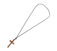 jojofuny Wooden Cross Pendant Necklace For Car Mirror Handcrafted Cord Religious Choker With Jesus Crucifix Spiritual Protection And Peace Symbol Baptism Easter Men Women