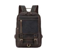 JOJOJ Sac à dos en cuir for homme, sac à dos décontracté grande capacité for les voyages.