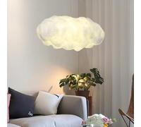 JOJOM Simulation Nuage Pendentif Nuage Plafonnier Lumière Creative Coton Nuage Lustre Flottant Nuage Décoratif Pendentif PVC Coton Nuage Abat-Jour Lustre Pour Salle À Manger, Salon, Centre Commercial(