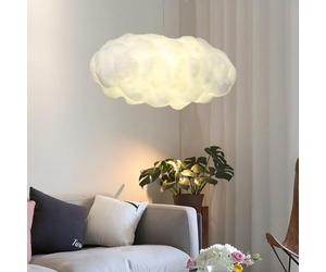 JOJOM Simulation Nuage Pendentif Nuage Plafonnier Lumière Creative Coton Nuage Lustre Flottant Nuage Décoratif Pendentif PVC Coton Nuage Abat-Jour Lustre Pour Salle À Manger, Salon, Centre Commercial(