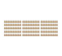 Jojomino 150Pièces Séries Bricolage Porte-Clés en Bois Vierge Carré Porte-Clés Sculpté Porte-Clés en Bois 40 x 40 mm