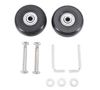 Jojomino Accessoires de bagages Roues pour avion Valise Roulettes de poulie Roue silencieuse Résistant à l'usure Pièces Réparation 50 x 18 mm
