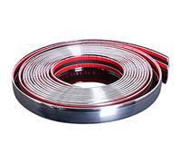 Jojomino Bande de protection autocollante chromée pour voiture 20 mm x 5 m