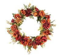 Jojomino Couronne de décoration pourpre pour Halloween, Noël, mariage, automne, Thanksgiving, 40 cm