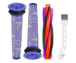 Jojomino Kit d'accessoires de rechange lavables pré-HEPA et barre de brosse de rechange pour aspirateur V6 DC59 DC62 SV03