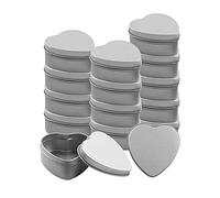 Jojomino Lot de 15 boîtes en métal en de cœur pour la de bougies, bonbons