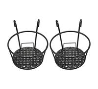 Jojomino Lot de 2 supports de fleurs en métal à suspendre pour pots de fleurs