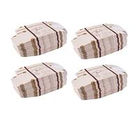 Jojomino Lot de 200 mini valises en papier kraft vintage avec étiquettes et corde