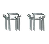 Jojomino Lot de 24 piquets de support de jardin à anneau semi-circulaire pour plantes de tomates