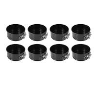 Jojomino Lot de 8 mini moules à charnière de 10,2 cm pour mini cheesecakes, pizzas et quiches