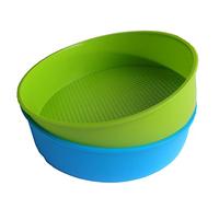 Jojomino Moule à gâteau rond en silicone de 26 cm - Couleurs aléatoires - Bleu et vert